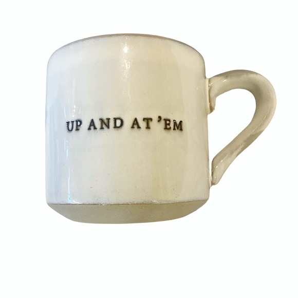 Hearth & Hand with Magnolia Stoneware Mug “Up and At’ Em” - Picture 1 of 5
